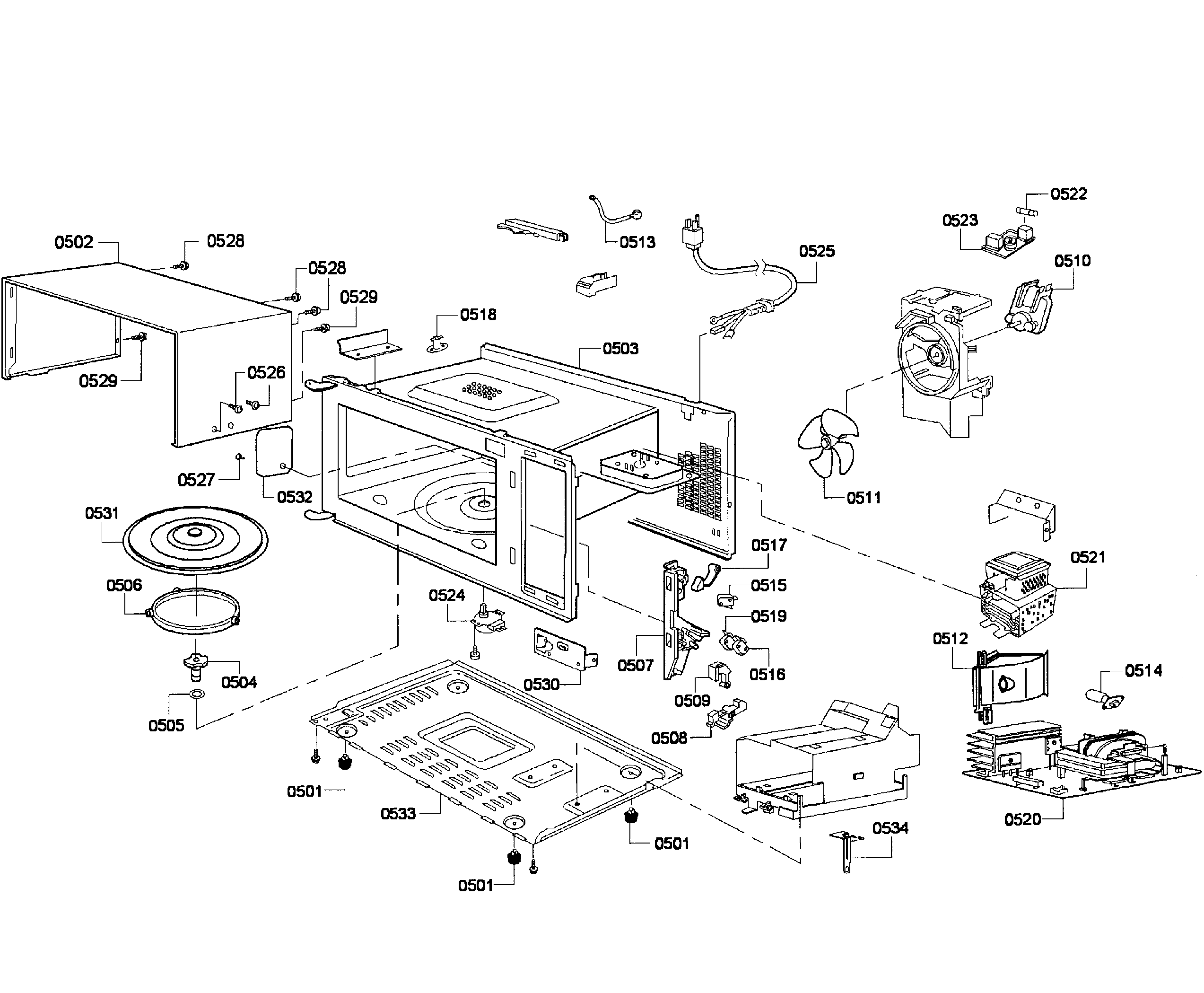 MICROWAVE PARTS