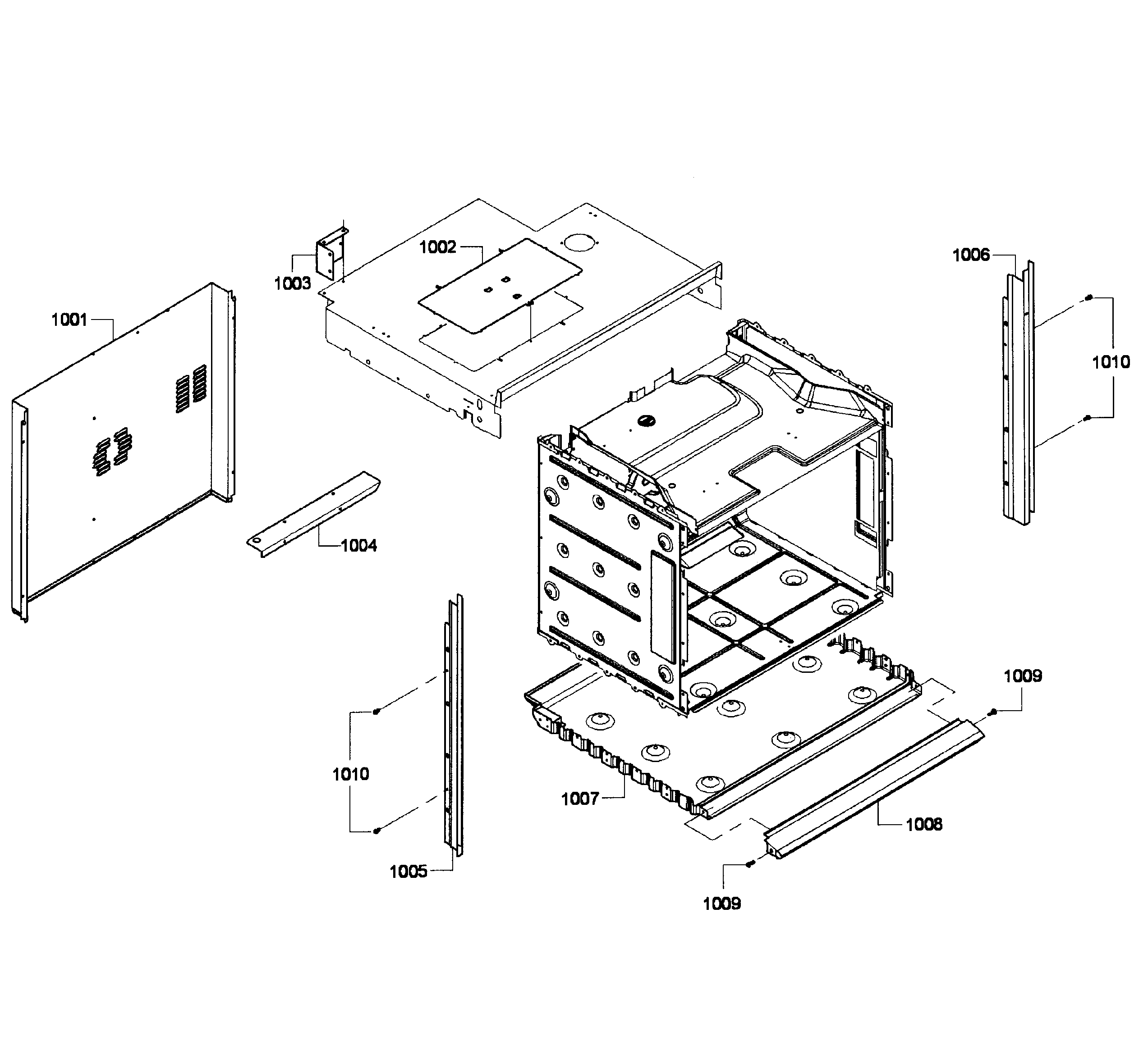 Oven cabinet
