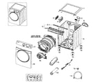 Samsung DV448AEE/XAA-01 main assy diagram