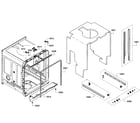 Bosch SHE53T52UC/01 cabinet assy diagram