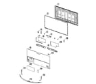 Samsung UN55F8000BFXZA-TS01 cabinet parts diagram