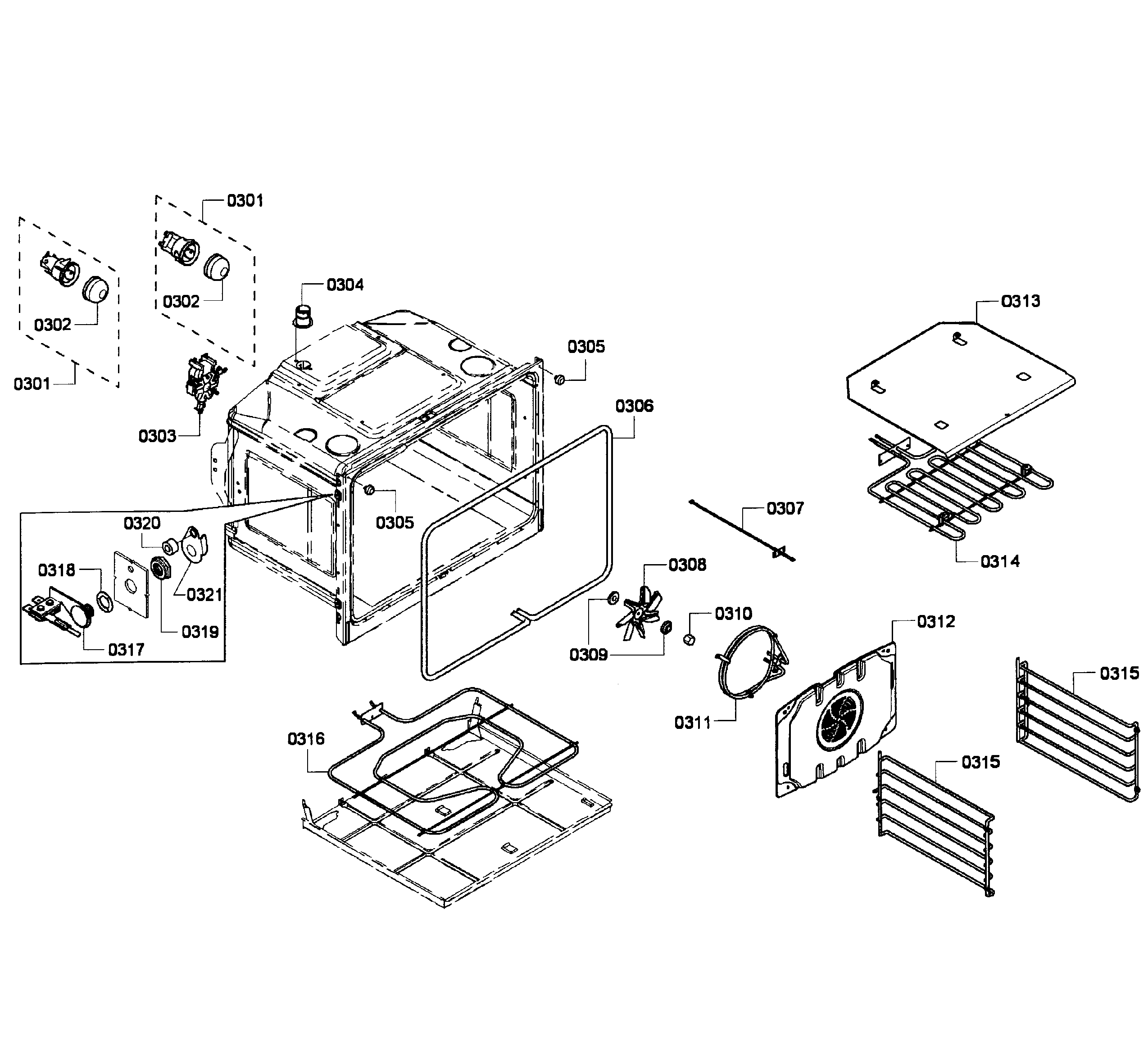 Oven upper