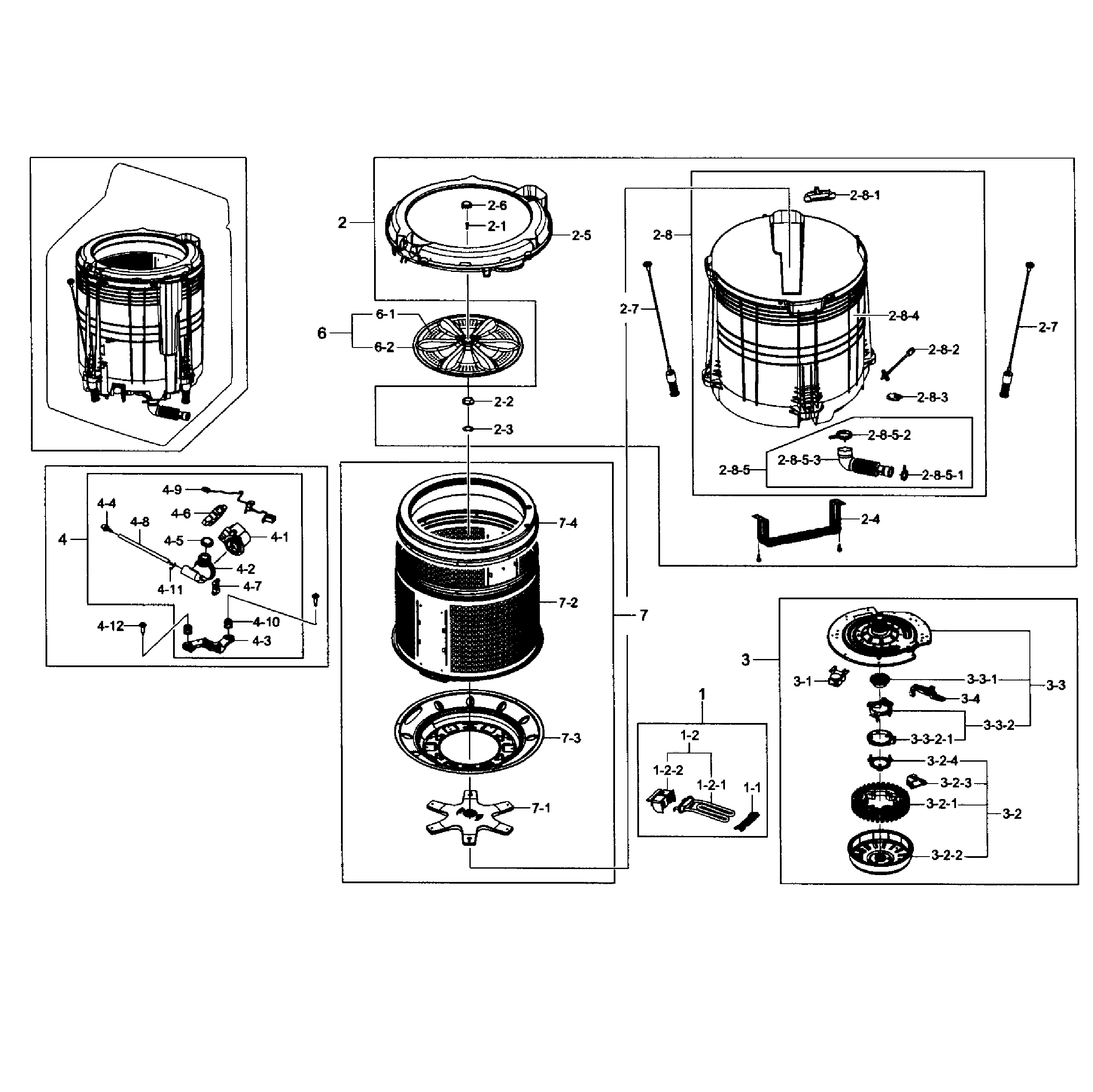 Tub assy