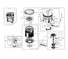Samsung WA5451ANP/XAA-02 tub assy diagram