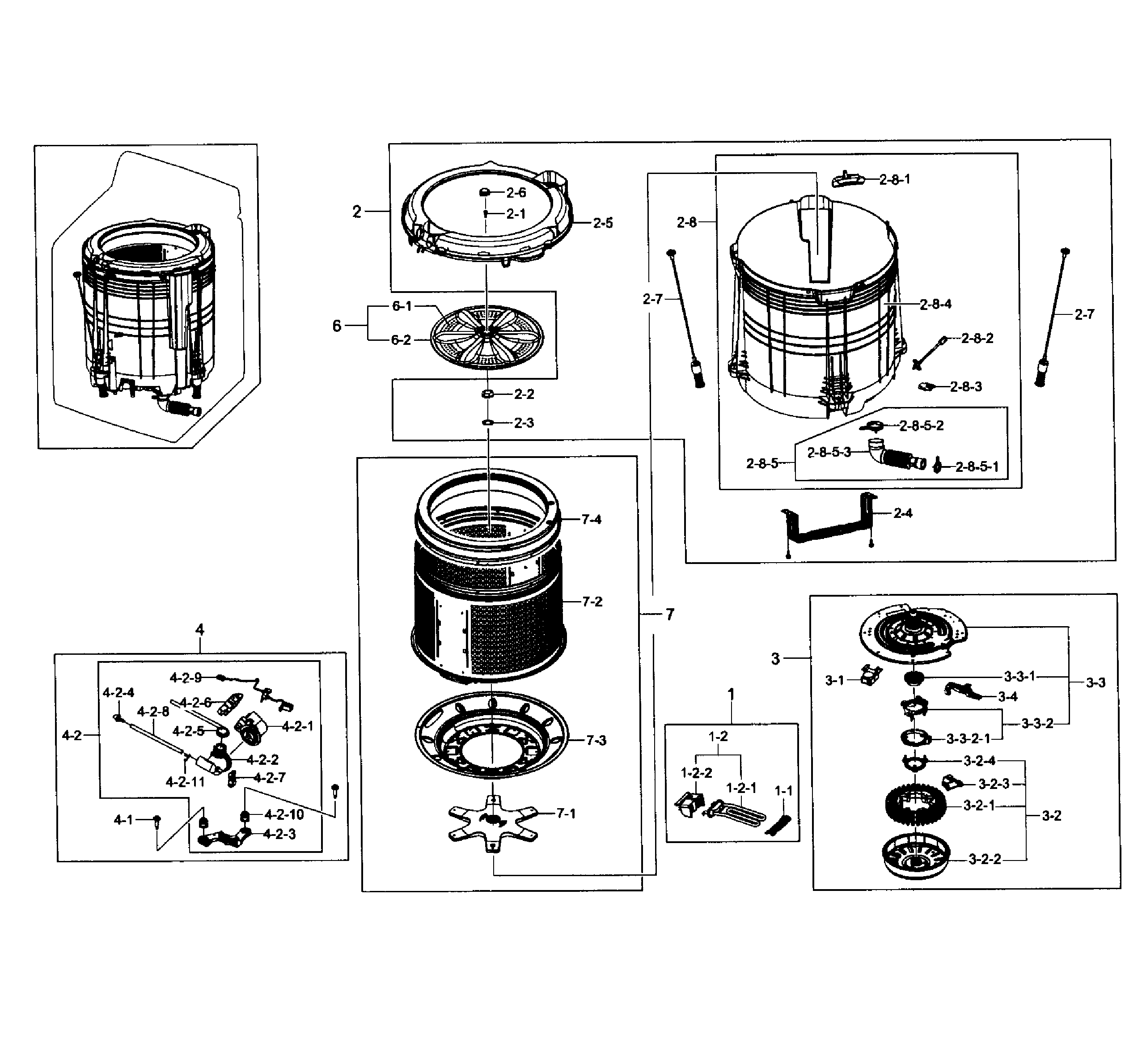 Tub assy