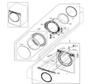 Samsung DV419AEU/XAA-01 front/door assy diagram