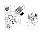Samsung DV448AEP/XAA-02 drum assy diagram
