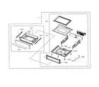 Samsung NE597N0PBSR/AA-01 drawer assy diagram