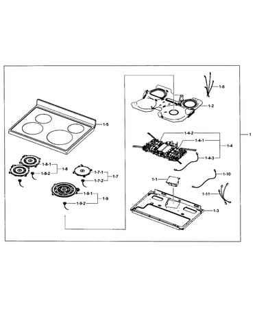 Cooktop assy