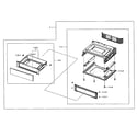 Samsung NE595N0PBSR/AA-01 drawer assy diagram