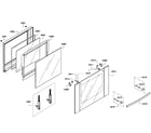 Bosch HBL3560UC/05 door upper diagram