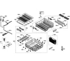 Bosch SHV68T53UC/01 baskets diagram