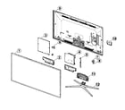 Samsung UN50F6400AFXZA-ND02 cabinet parts diagram