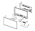 Samsung UN55FH6030FXZA cabinet parts diagram