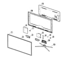 Samsung UN60F6400AFXZA-HD01 cabinet parts diagram