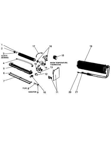 Motor fan assy