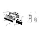 Mitsubishi MS15TN cabinet parts diagram