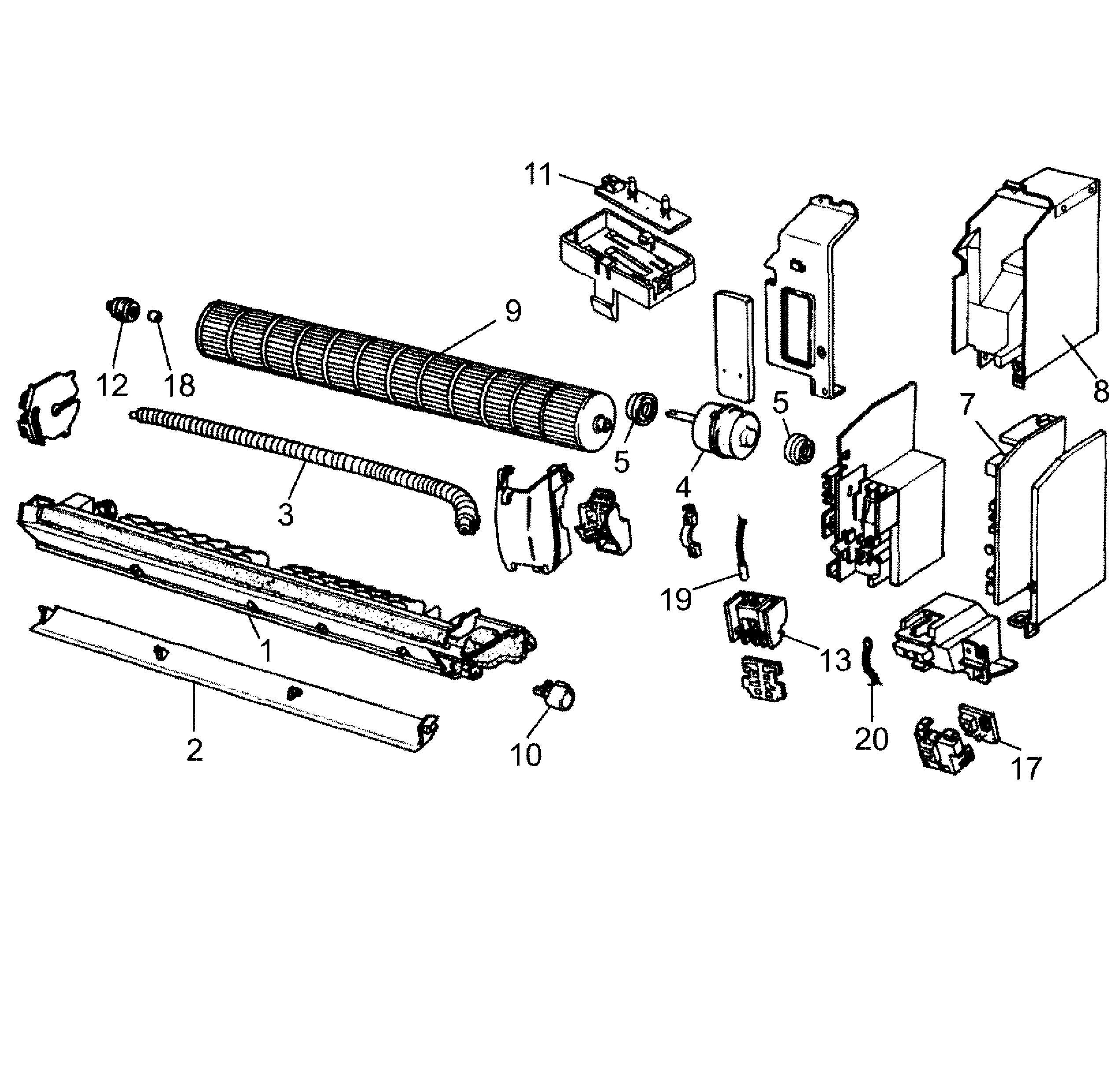 Motor fan assy