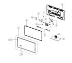 Samsung PN43F4500AFXZA cabinet parts diagram