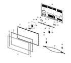 Samsung PN51F8500AFXZA-UW01 cabinet parts diagram