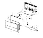 Samsung PN64F8500AFXZA-US01 cabinet parts diagram