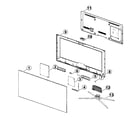 Samsung UN60F7500AFXZA-TH01 cabinet parts diagram