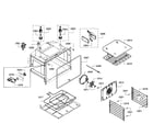 Bosch HBL8450UC/10 oven assy diagram