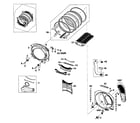 Samsung DV520AEP/XAA-01 drum assy diagram