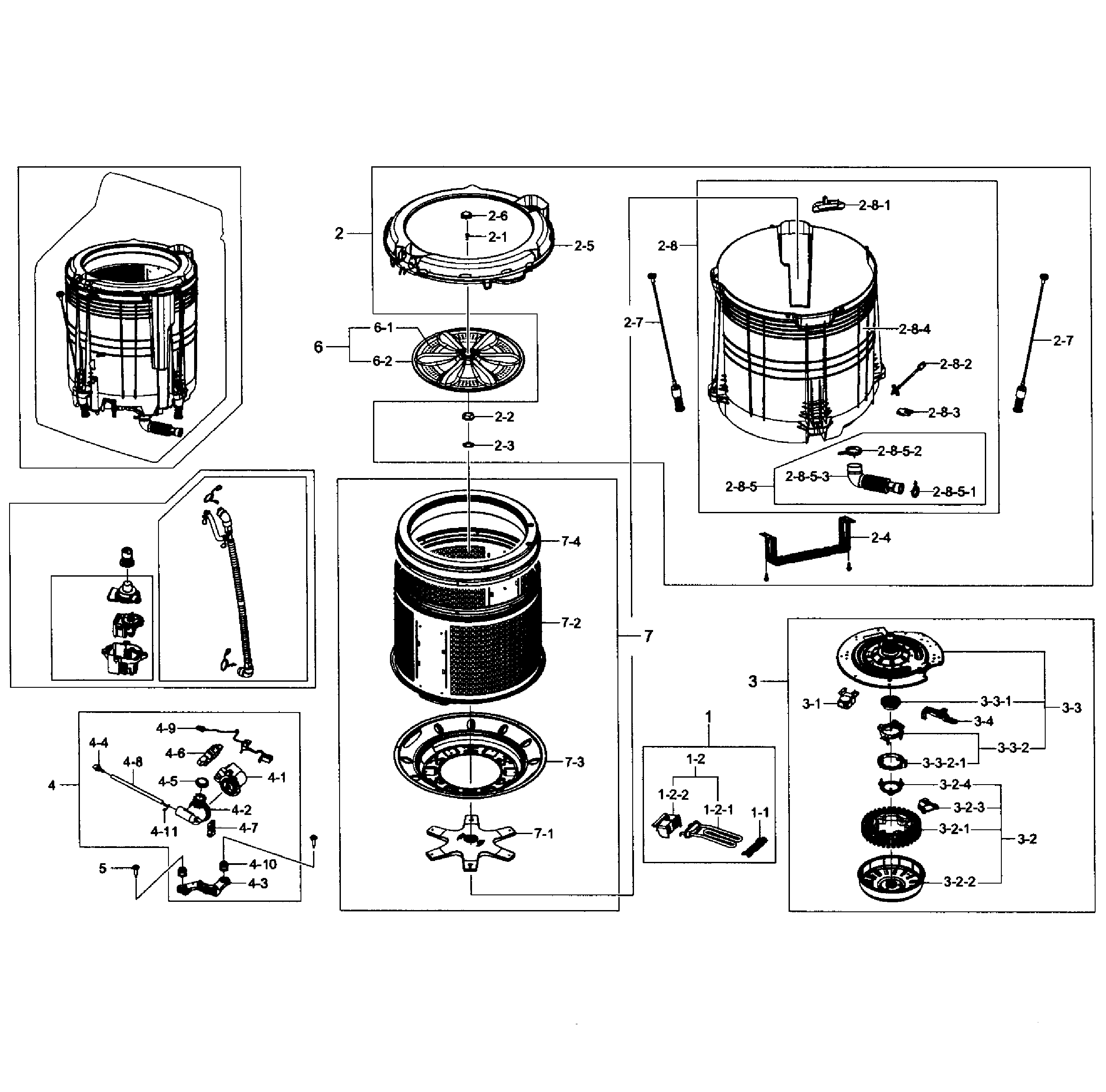 Tub assy