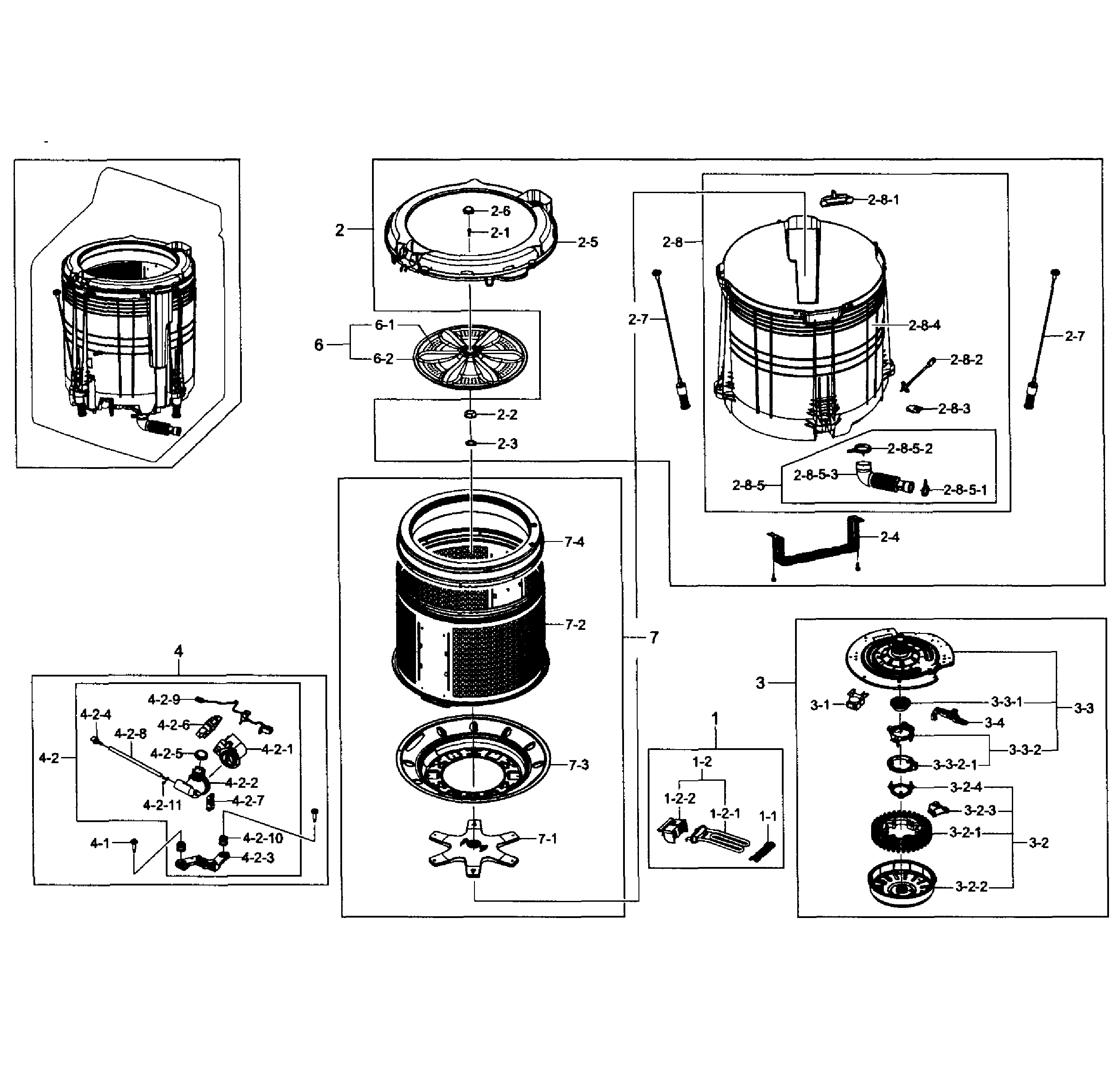 Tub assy