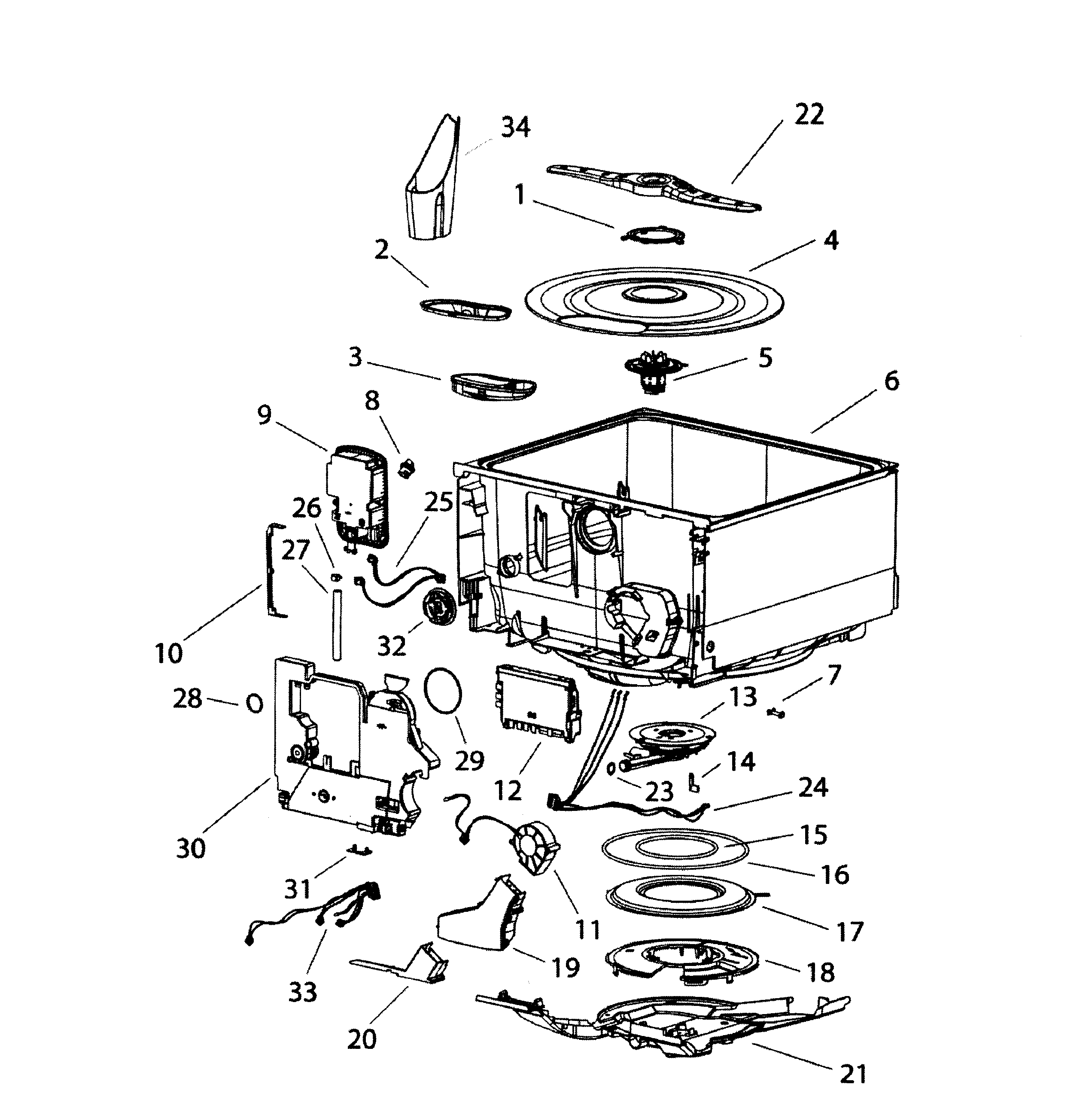 Tub assy