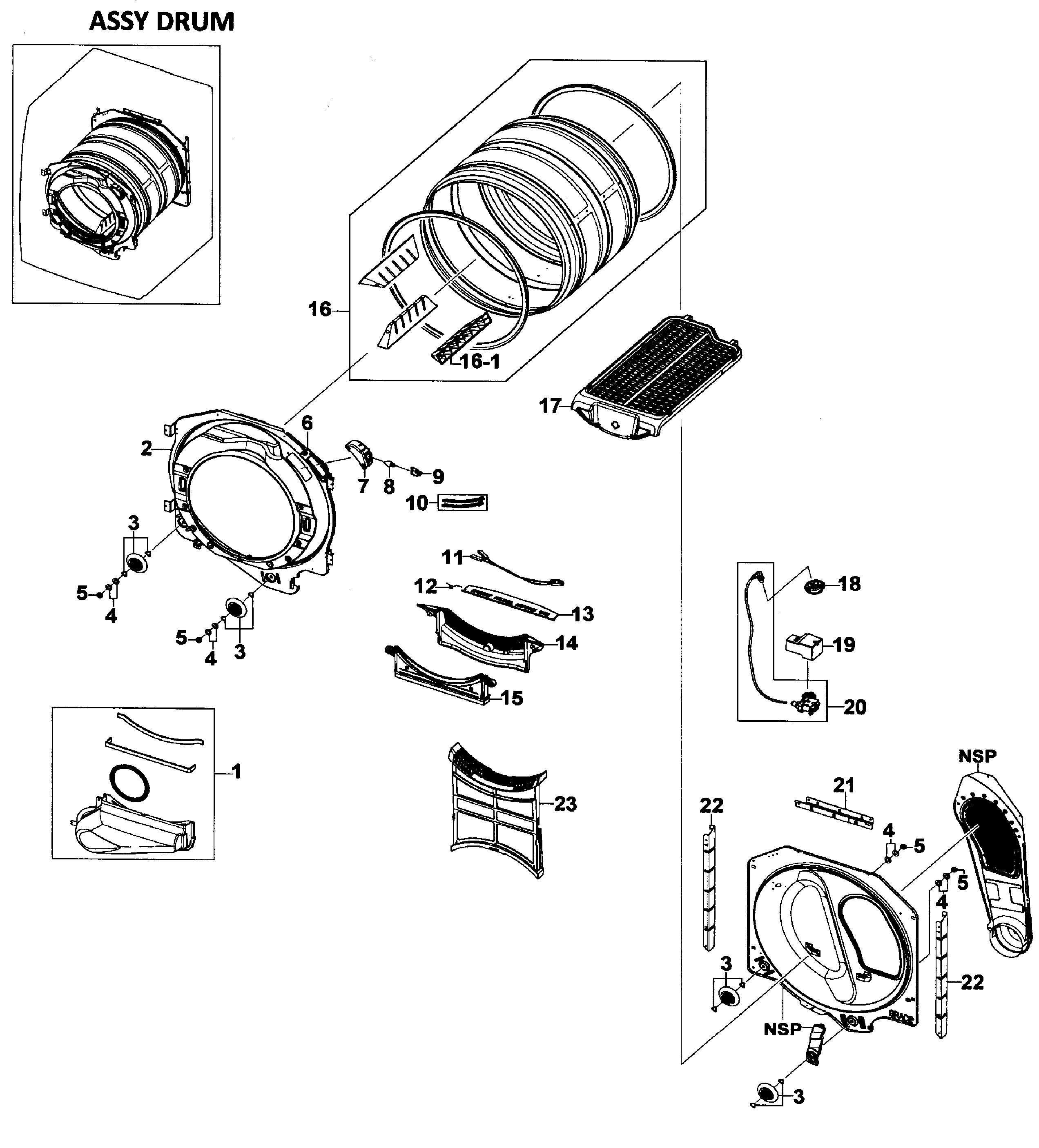 Drum assy
