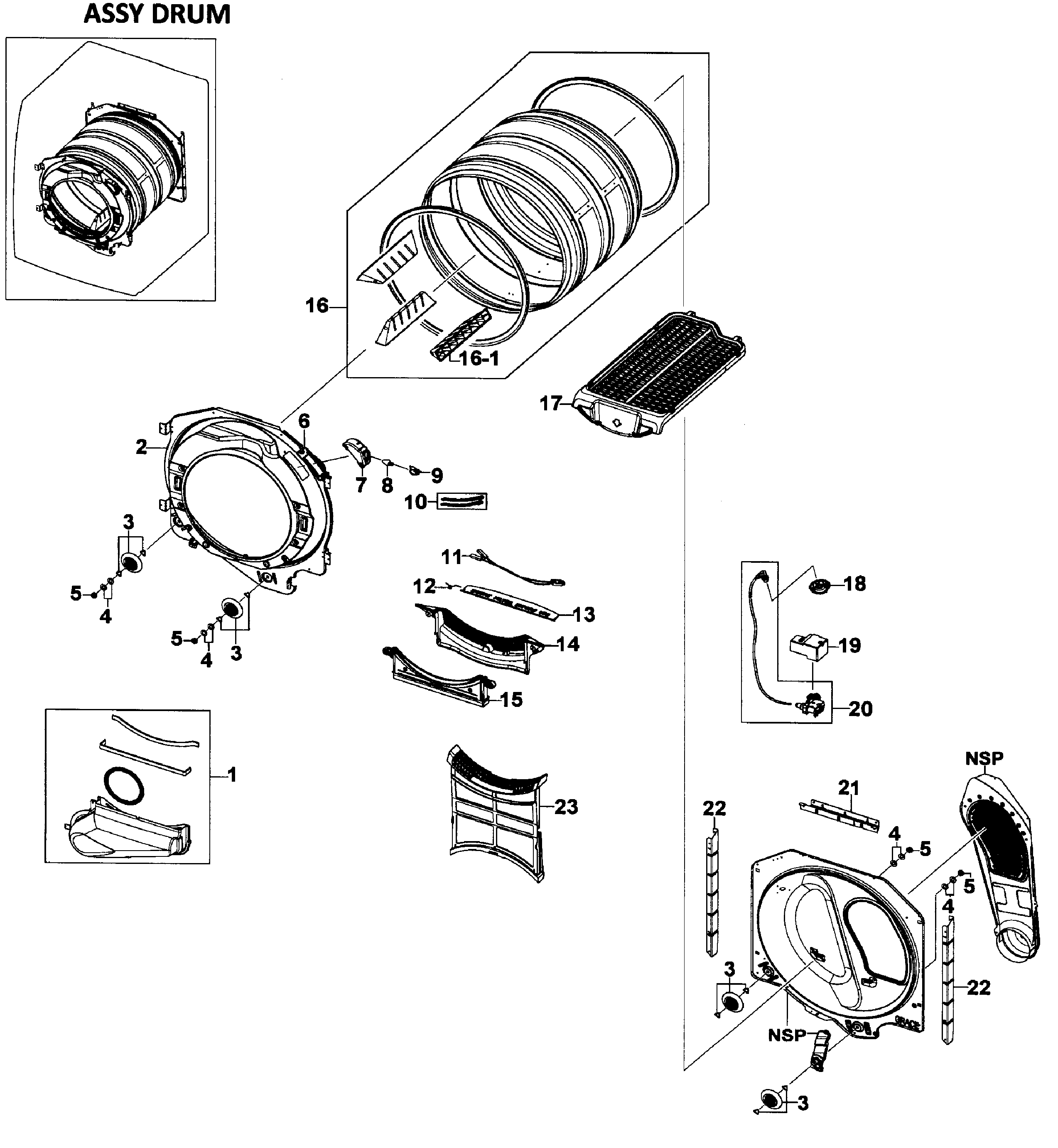 Drum assy
