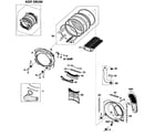 Samsung DV520AEW/XAA-02 drum assy diagram