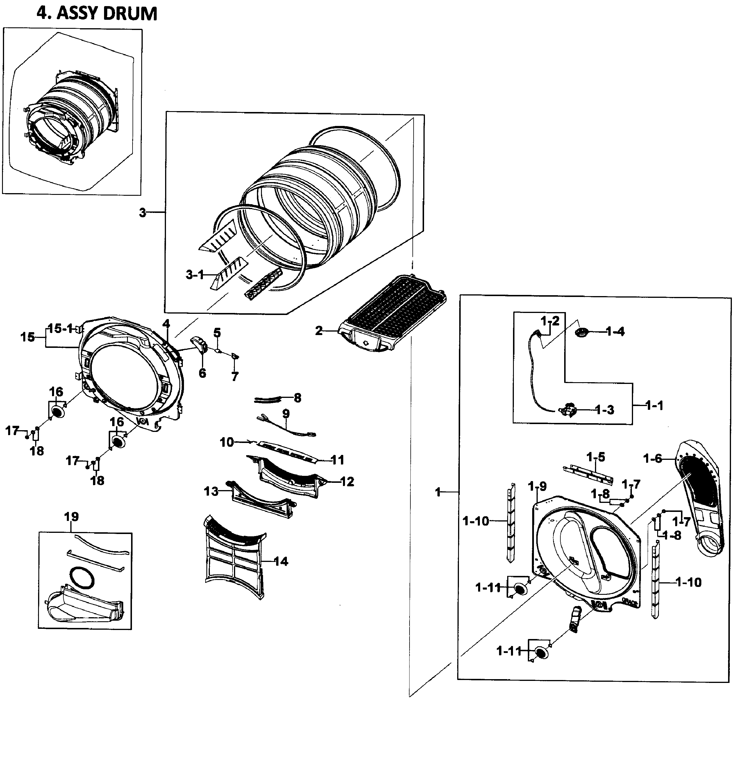 Drum assy