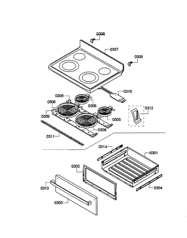 Drawer/top assy