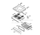 Bosch HES3053U/05 drawer/top assy diagram