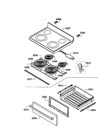 Drawer/top assy