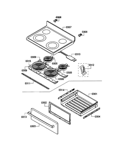 Drawer/top assy