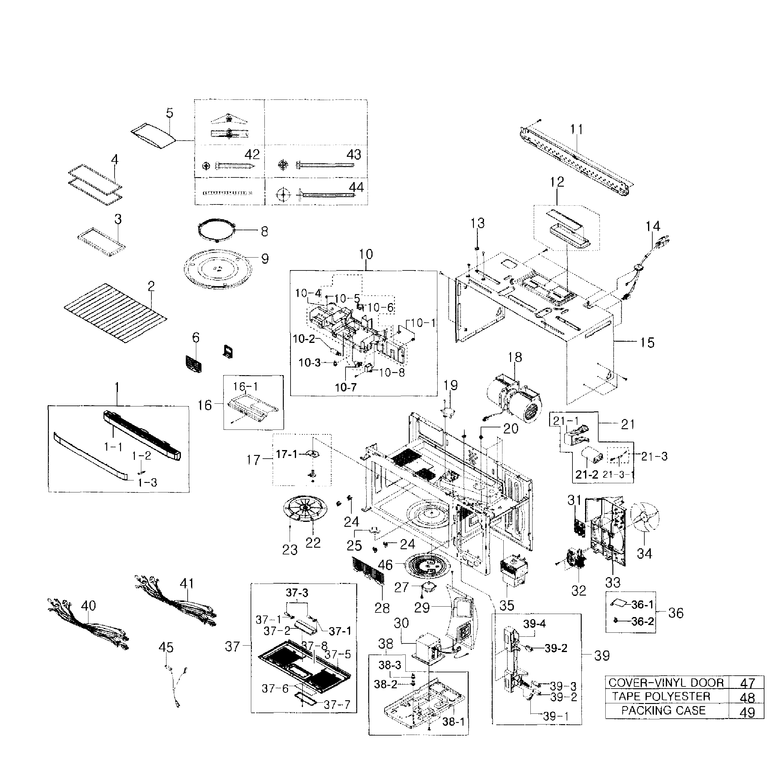 Cabinet parts