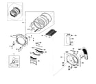 Samsung DV511AER/XAA-01 drum assy diagram
