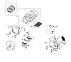 Samsung DV511AER/XAA-02 drum assy diagram