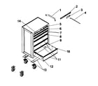 Craftsman 706127371 cabinet parts diagram