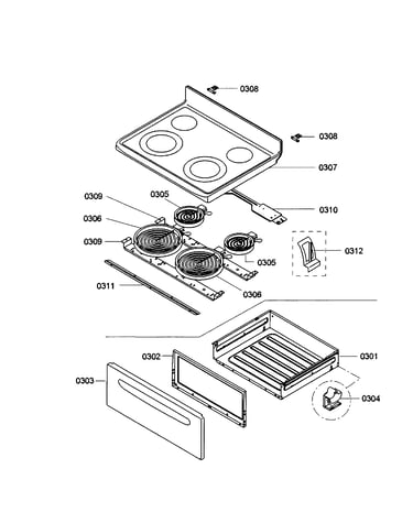 Drawer/top assy