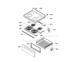 Bosch HES3023U/03 drawer/top assy diagram