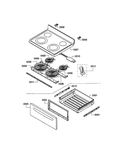 Drawer/top assy