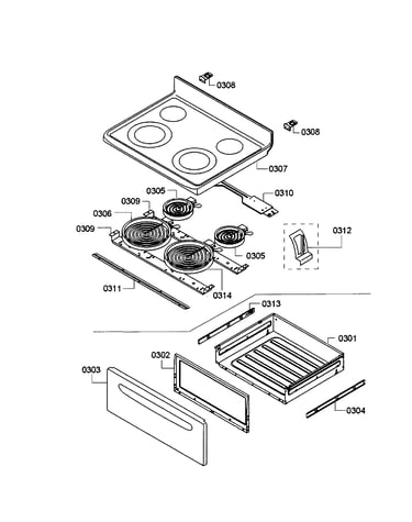 Drawer/top assy