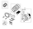 Samsung DV520AGP/XAA-02 drum assy diagram