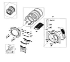 Samsung DV520AGP/XAA-03 drum assy diagram