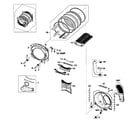 Samsung DV520AEP/XAA-02 drum assy diagram